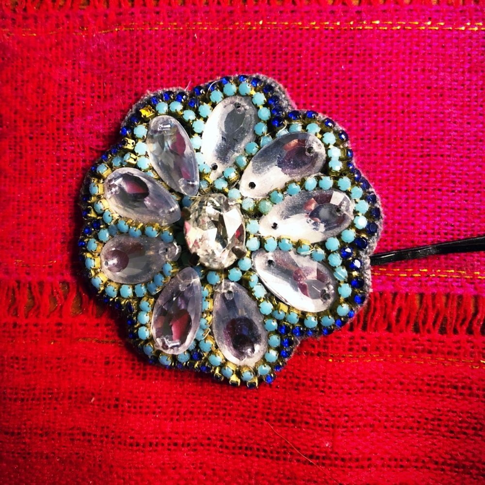 Anthropologie Rhinestone Hairpin